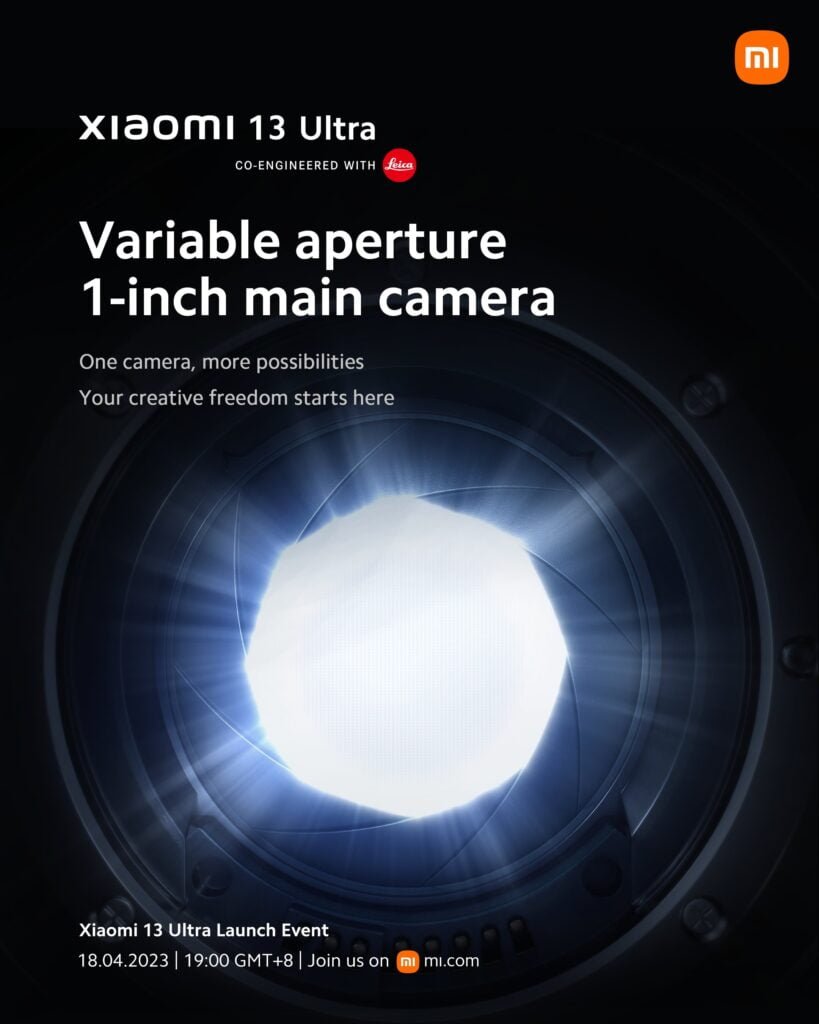 La cámara del Xiaomi 13 ULTRA contará con una variable aperture 1-inch camera, lo que significa que el tamaño de la apertura del diafragma se puede ajustar para adaptarse a diferentes condiciones de luz. 