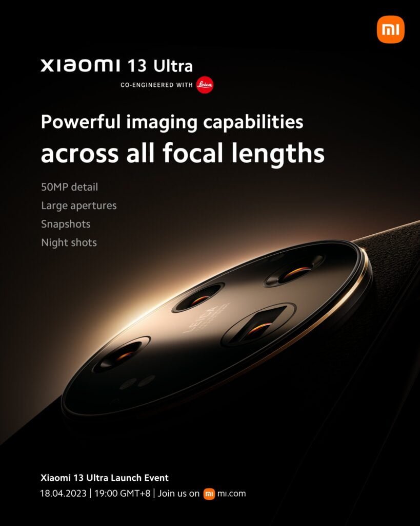 La cámara del Xiaomi 13 ULTRA ofrecerá poderosas capacidades de imagen en todas las longitudes focales