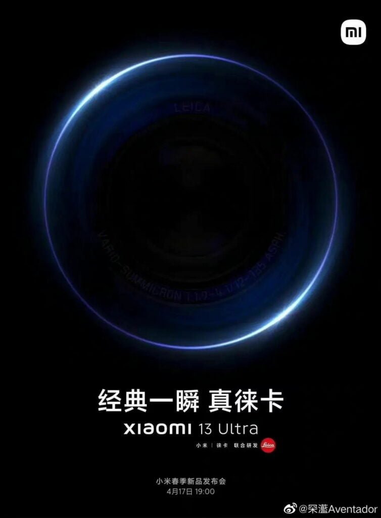 Especificaciones del Xiaomi 13 Ultra