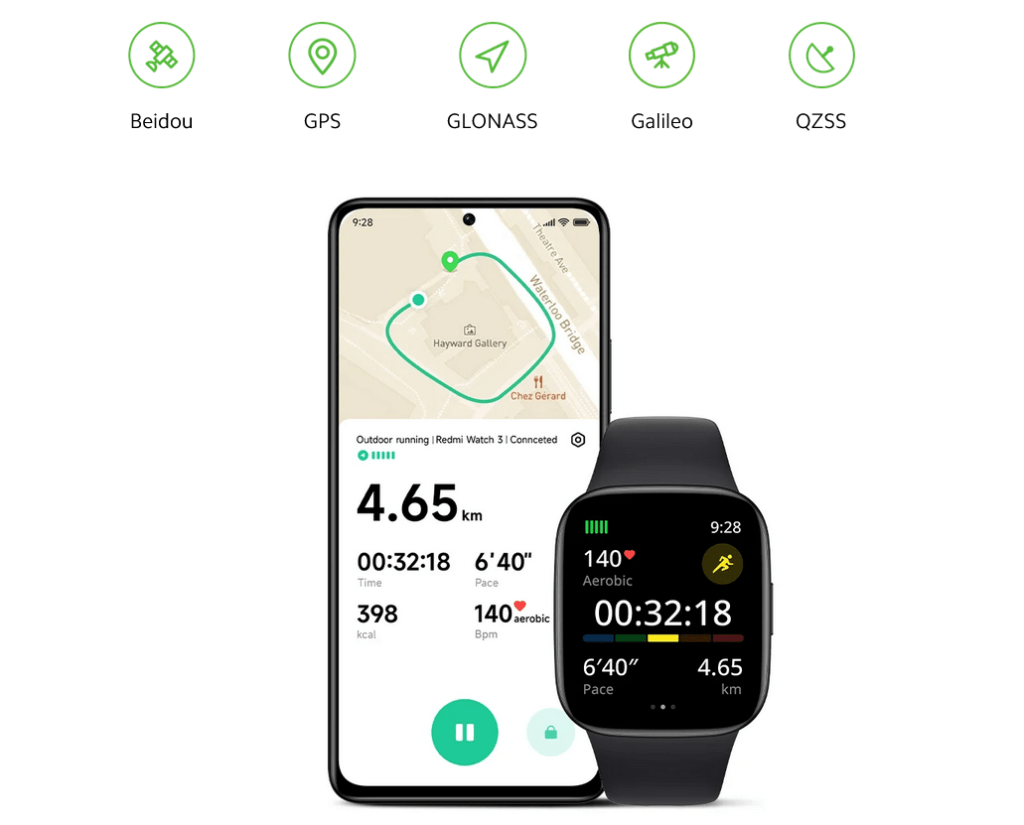 reloj inteligente especialmente diseñado para deportistas, ya que cuenta con más de 120 modos de entrenamiento, incluyendo natación, carrera y ciclismo. 