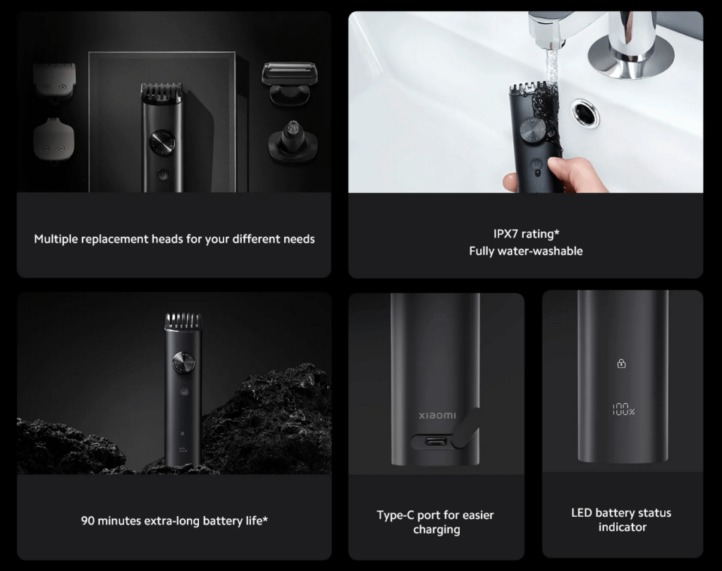 Especificaciones del Xiaomi Grooming Kit Pro
