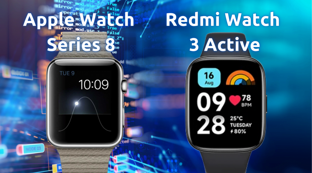 Redmi Watch 3 Active frente al líder de los smartwach: Apple Watch Series 8