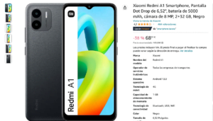 Screenshot-2023-07-06-at-14-48-55-Xiaomi-Redmi-A1-Smartphone-Pantalla-Dot-Drop-de-6-52-bateria-de-5000-mAh-camara-de-8-MP-2-32-GB-Negro-Amazon.es-Electronica