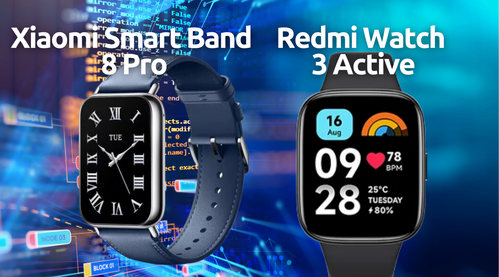 Xiaomi Smart Band 8 Pro vs Redmi Watch 4: principales diferencias