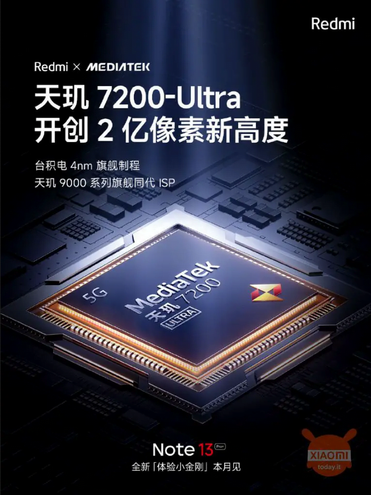Descubre la revolucionaria serie Redmi Note 13 de Xiaomi con cámara de 200 MP y chipset MediaTek de vanguardia.