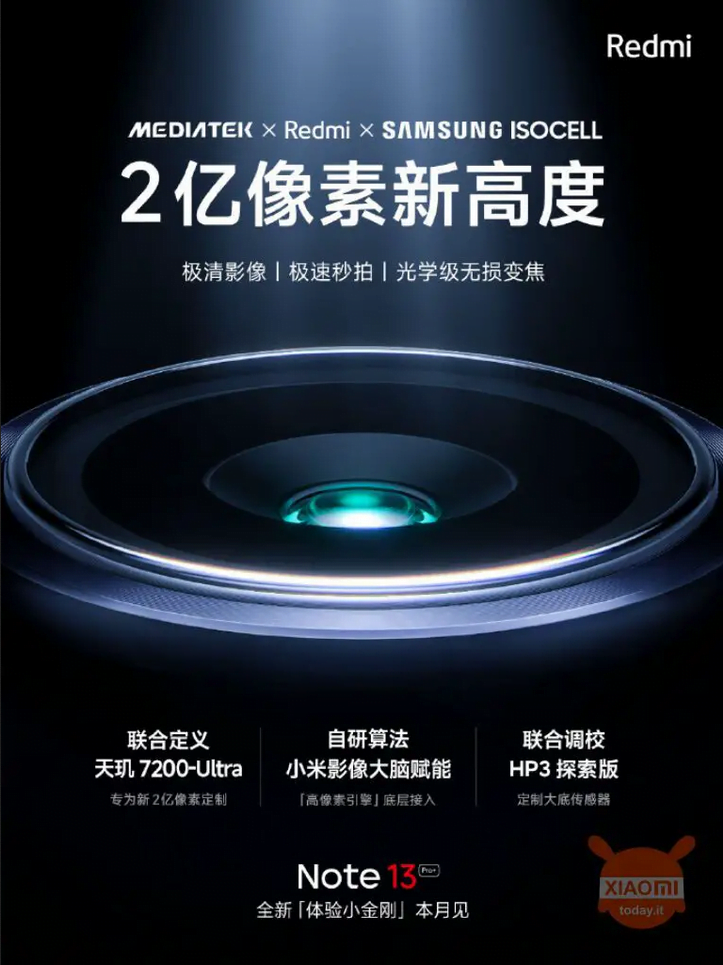 Descubre la revolucionaria serie Redmi Note 13 de Xiaomi con cámara de 200 MP y chipset MediaTek de vanguardia.