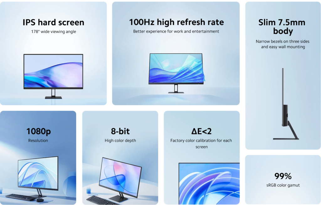 Descubre el Xiaomi Monitor A27i, la pantalla perfecta para tus juegos al mejor precio. Con resolución Full HD, alta frecuencia de refresco y tecnologías avanzadas de imagen