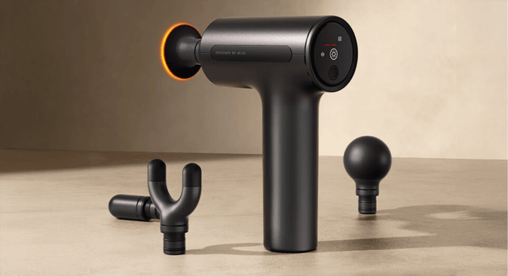 La Xiaomi Mijia Hot Compress Fascia Gun H3 combina masaje profundo y compresión térmica para una recuperación muscular efectiva.