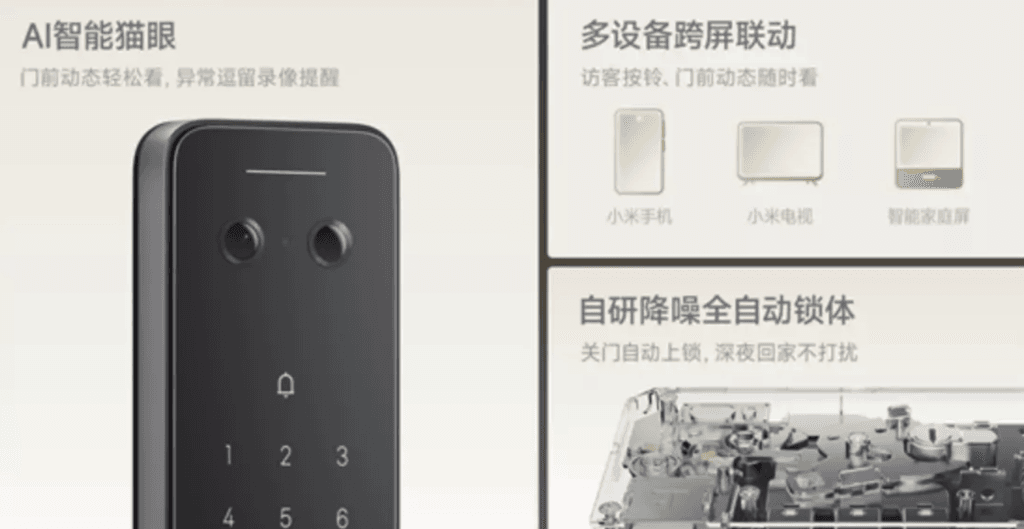 La Xiaomi Smart Door Lock 2 Cat-Eye Edition redefine lo que esperamos de una cerradura inteligente. Con su cámara "cat-eye" impulsada por IA