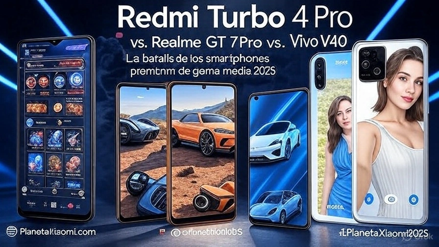 Redmi Turbo 4 Pro vs. Realme GT 7 Pro vs. Vivo V40: ¿Cuál es el mejor smartphone premium de gama media en 2025?