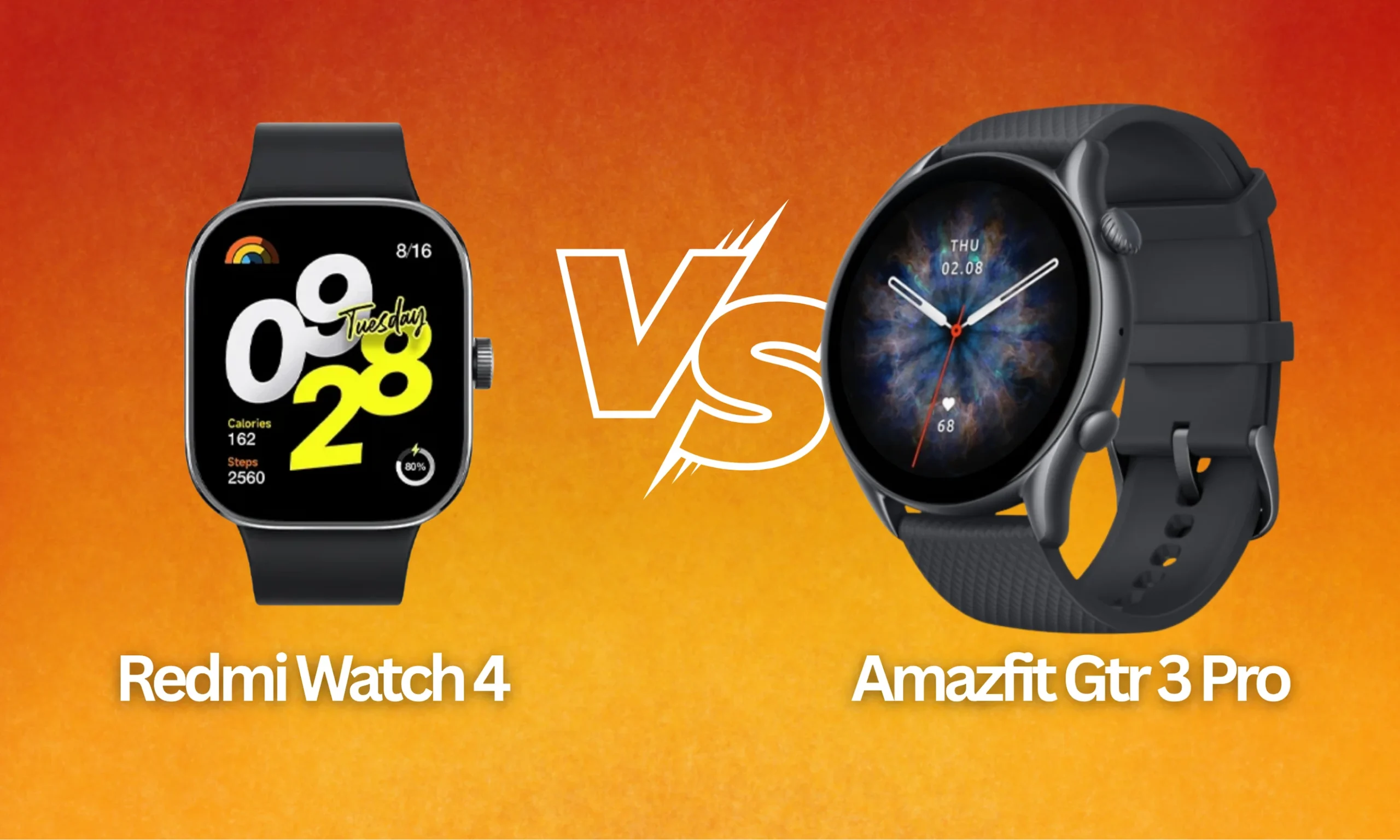 Redmi Watch 4 vs Amazfit GTR 3 Pro