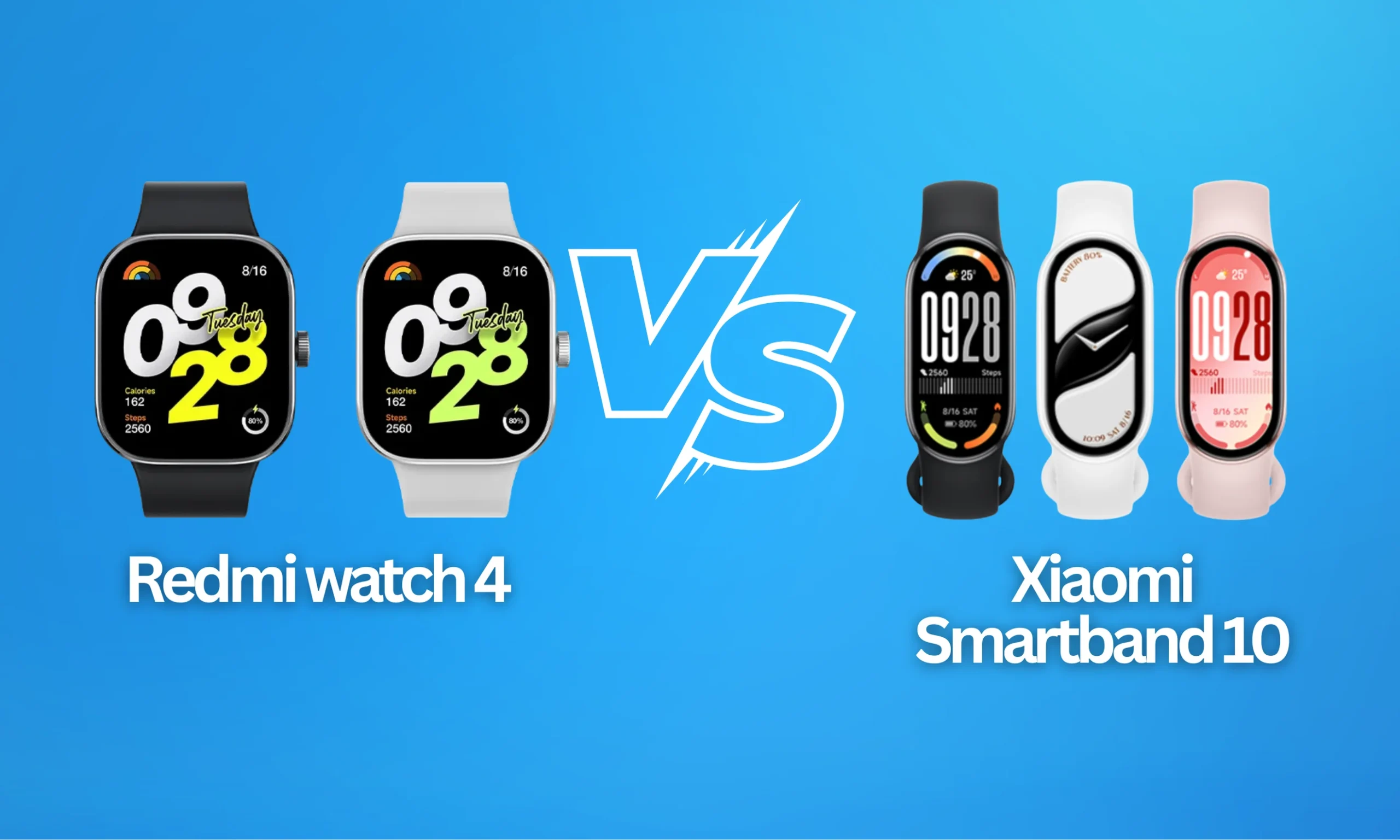 Redmi Watch 4 vs Xiaomi Smart Band 10