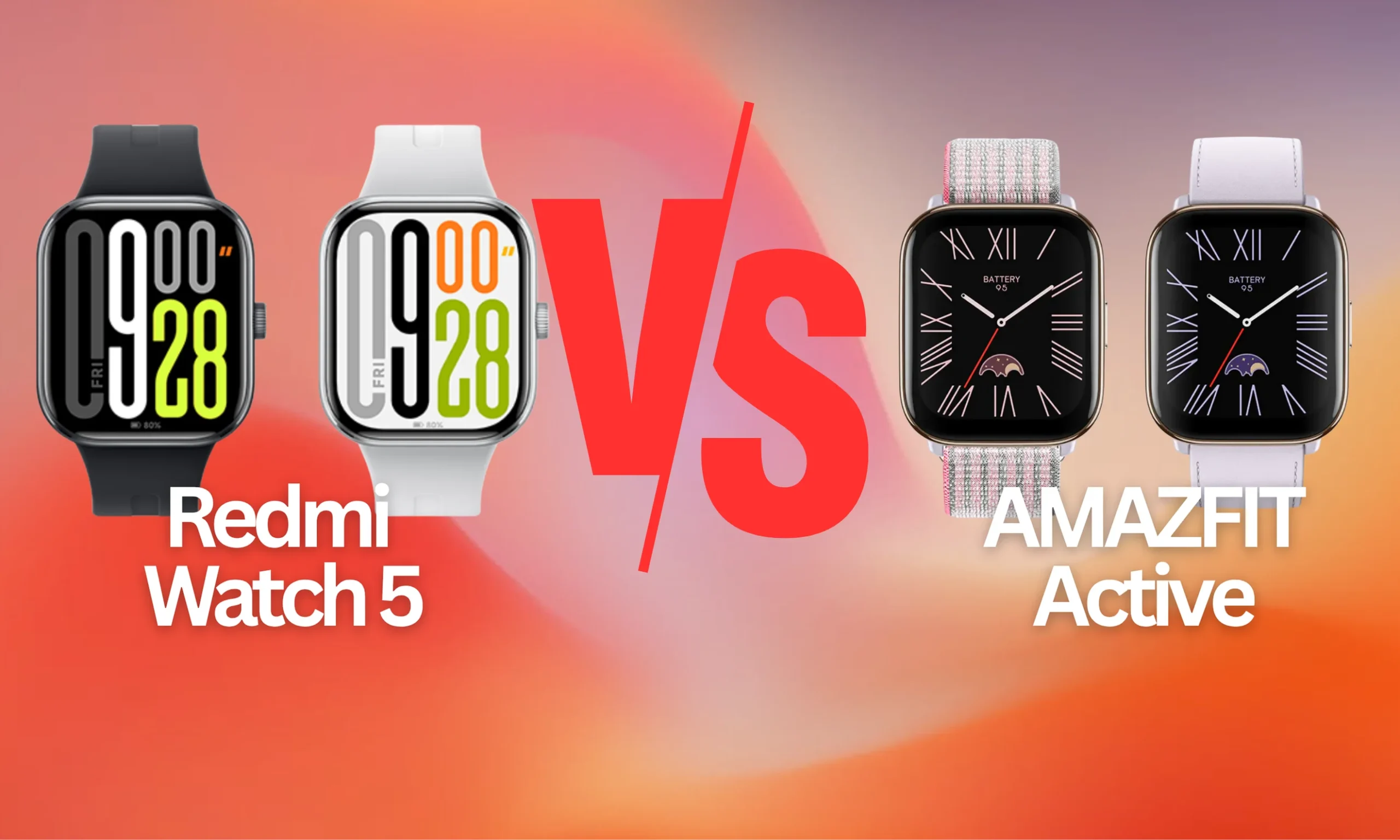 Redmi Watch 5 vs Amazfit Active