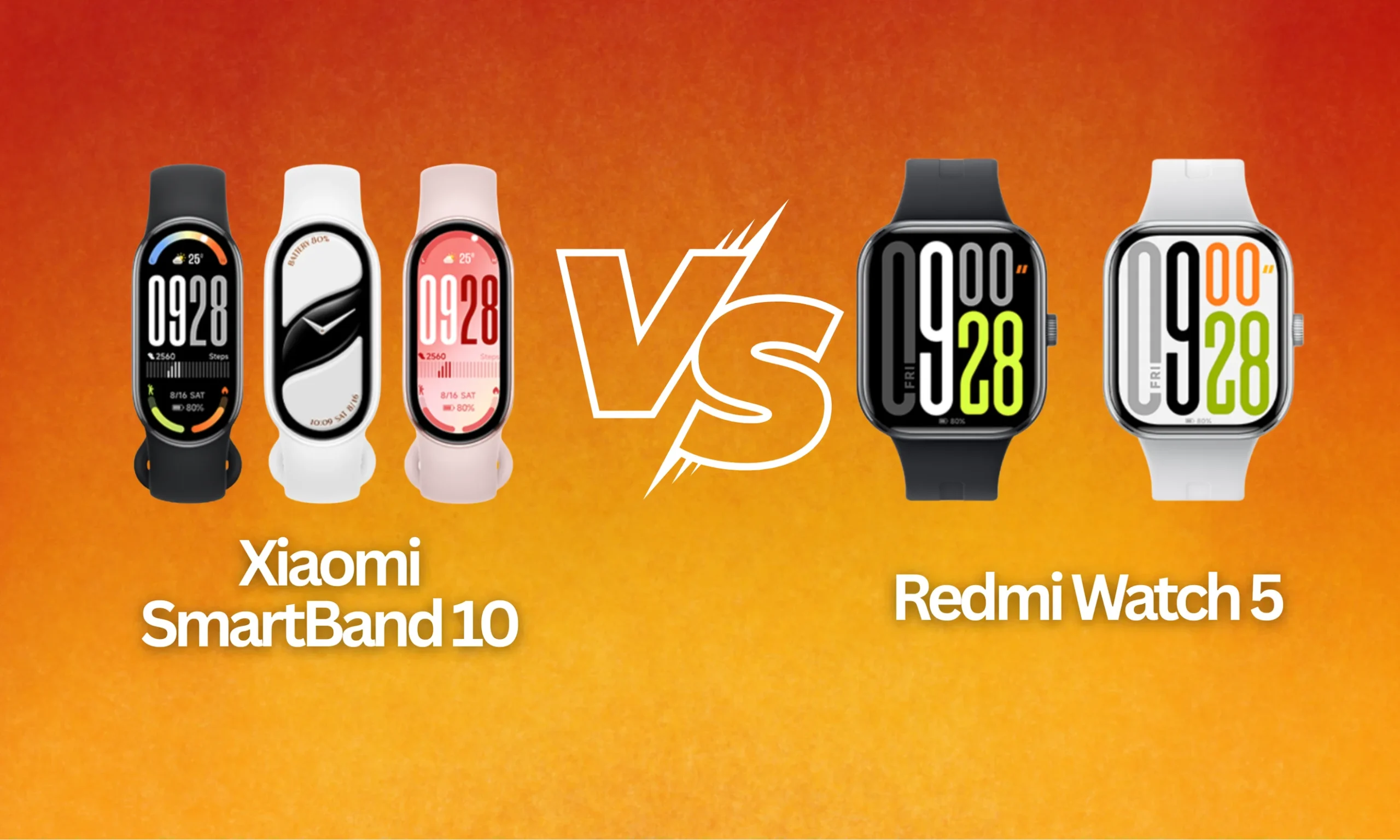 Xiaomi Smart Band 10 vs Redmi Watch 5