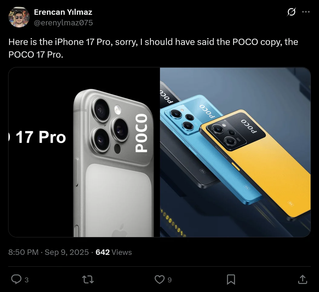 iPhone 17 POCO diseño