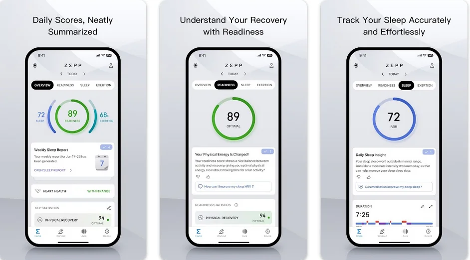 Zepp App y Zepp OS en Amazfit
