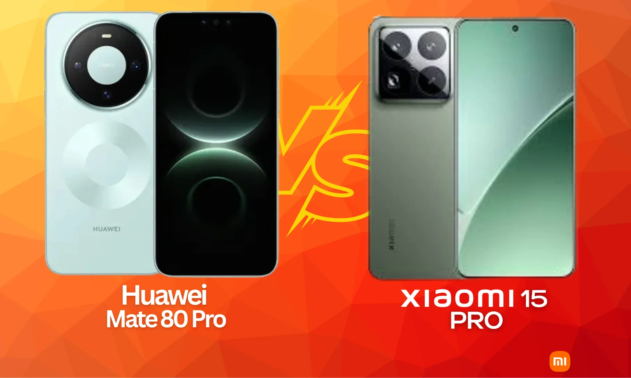 Xiaomi 15 Pro vs Huawei Mate 80 Pro - en alta resolución