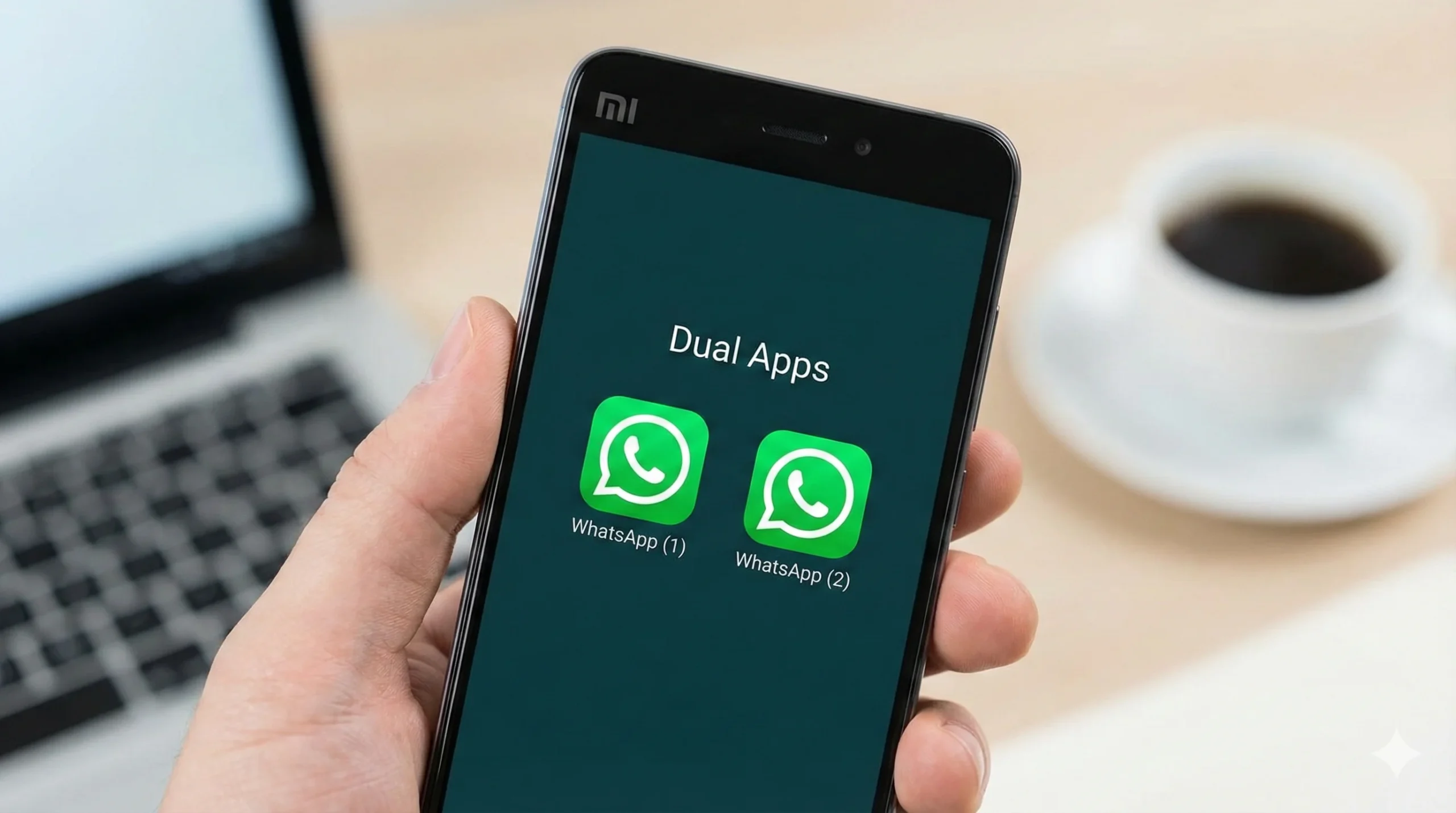 2 WhatsApp en Xiaomi - acabado mate