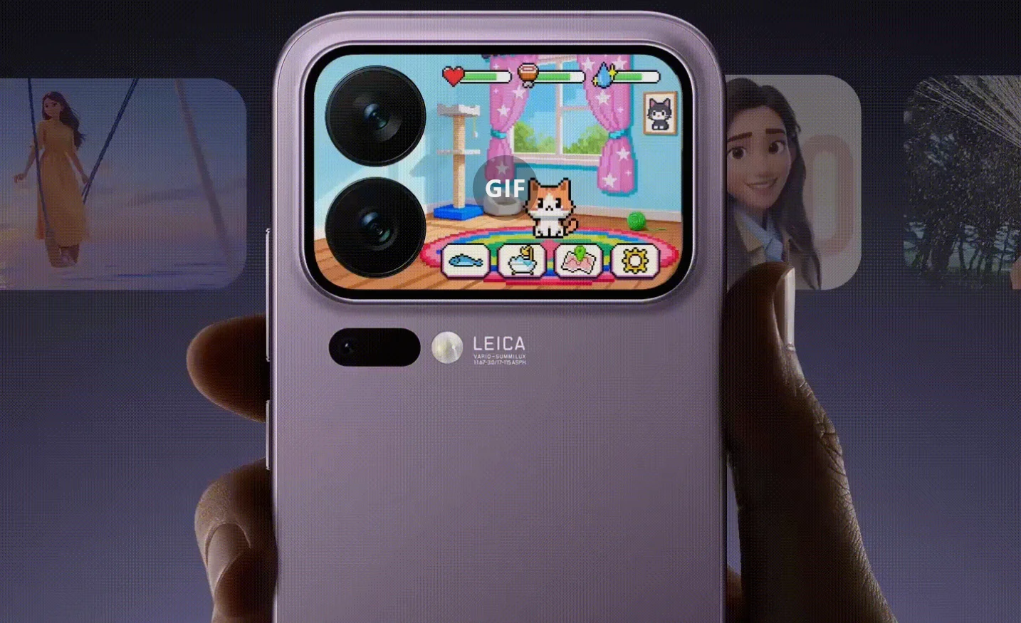 Nuevas Funciones Xiaomi 17 Pro Pantalla Trasera - en su color azul